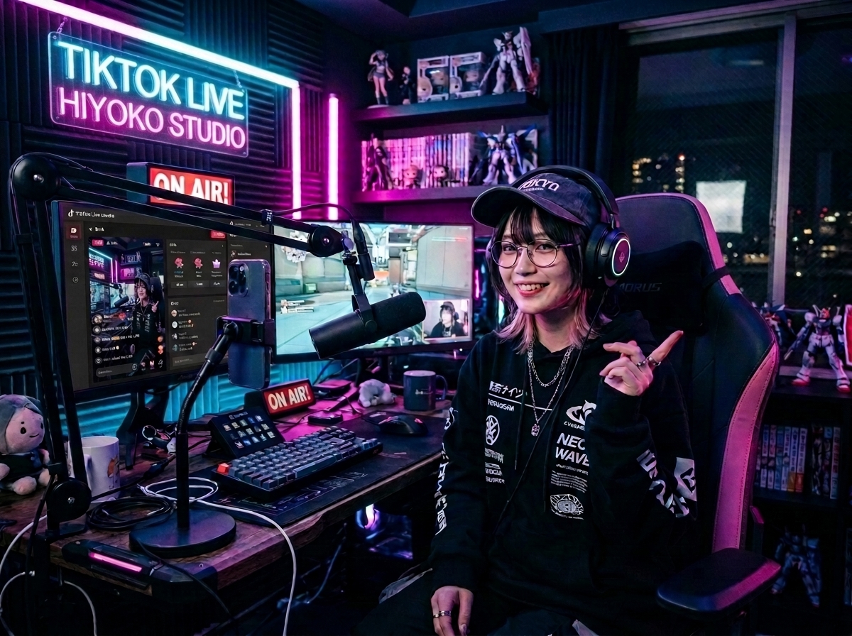 Hiyoko Studio 配信風景